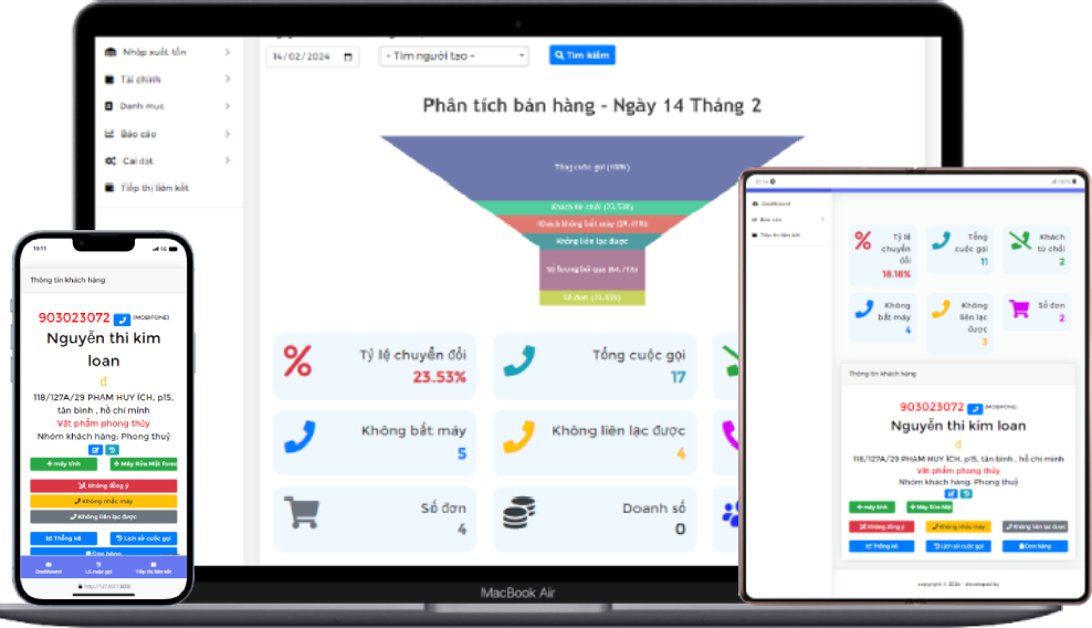 phần mềm CRM Calling